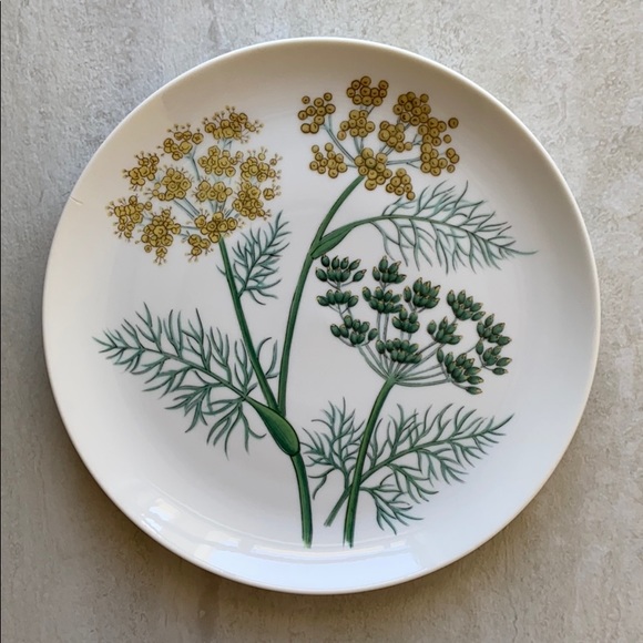 Vintage Horchow Botanical Herb and Seeds plates - Picture 4 of 8